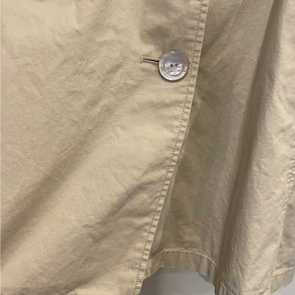 Vintage J Peterman Maxi Cotton Khaki Button Skirt - Picture 3 of 7